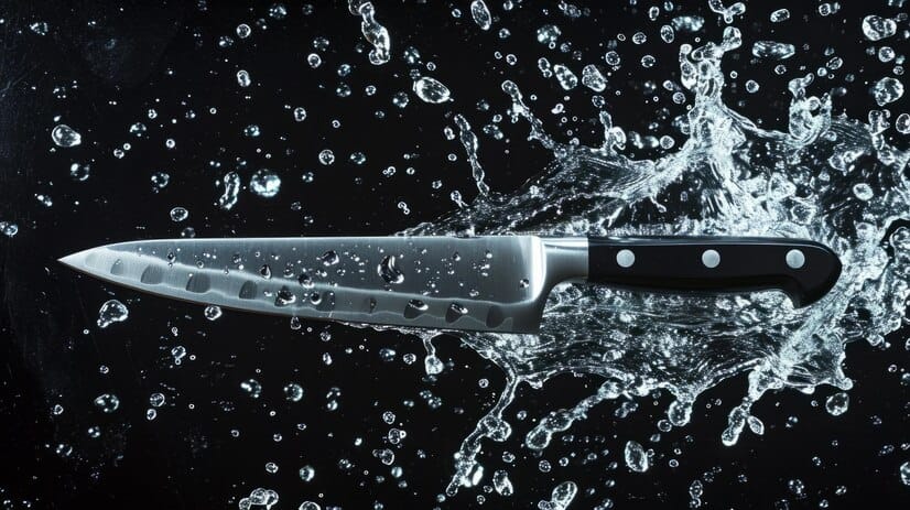 കത്തിയും വെള്ളവും: ചൂടുള്ള വെള്ളത്തിനടിയിൽ ഒരു സ്റ്റെയിൻലെസ് സ്റ്റീൽ കത്തിയിൽ നിങ്ങളുടെ വിരലുകൾ നന്നായി തടവുക, വെളുത്തുള്ളിയുടെ മണം അപ്രത്യക്ഷമാകും.