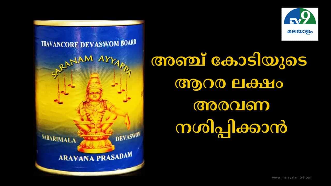 Sabarimala Aravana: അഞ്ച് കോടിയുടെ ആറര ലക്ഷം അരവണ നശിപ്പിക്കാൻ ടെൻഡർ ക്ഷണിച്ച് ദേവസ്വം ബോർഡ്‌