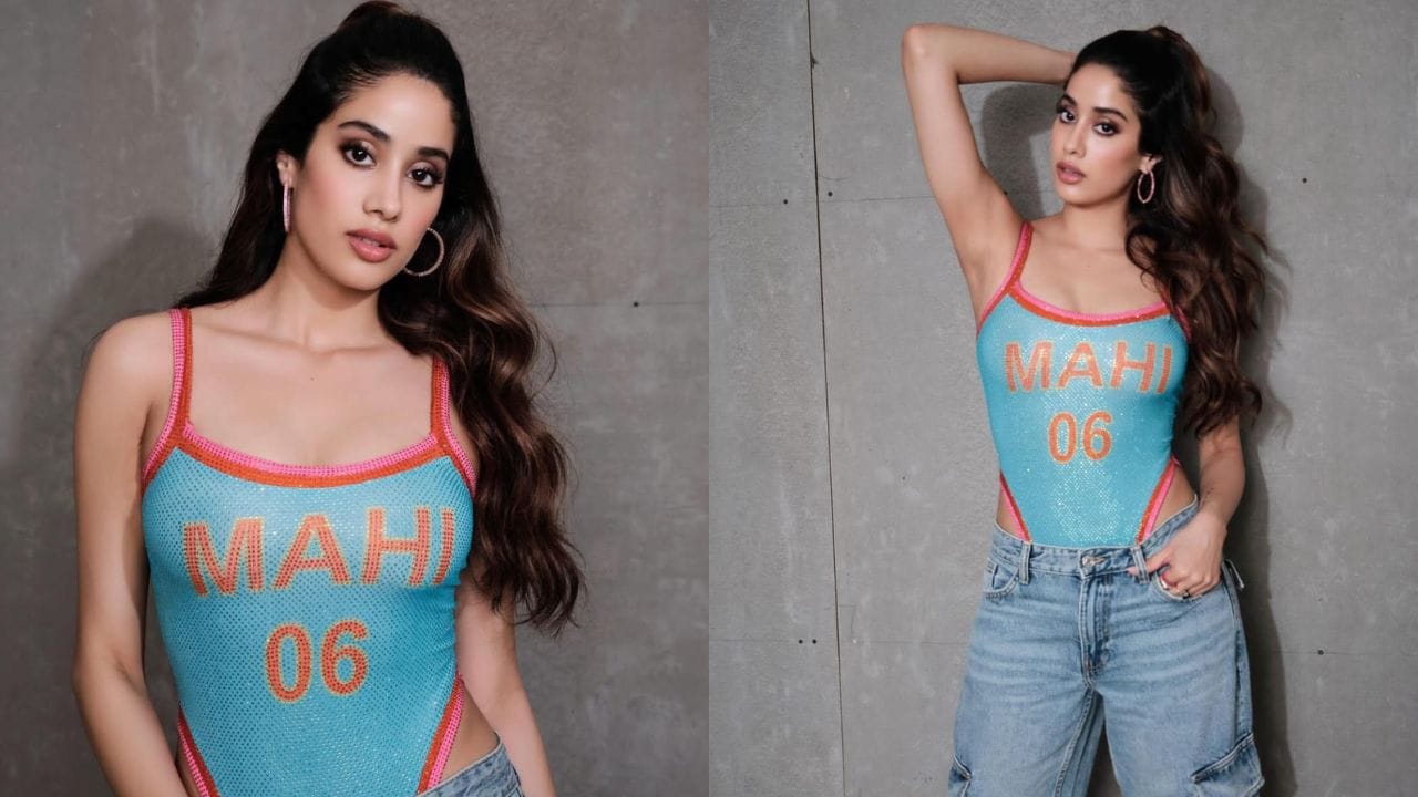 ഇപ്പോഴിതാ വീണ്ടും നല്ലൊരു ഔട്ട്ഫിറ്റില്‍ എത്തിയിരിക്കുകയാണ് ജാന്‍വി. അതൊരു ക്രിക്കറ്റ് പരീക്ഷണമാണ്. ക്രിക്കറ്റിനെ പശ്ചാത്തലമാക്കിയൊരുക്കിയ ഒരു ഔട്ട്ഫിറ്റാണ് ജാന്‍വി ധരിച്ചിരിക്കുന്നത്.