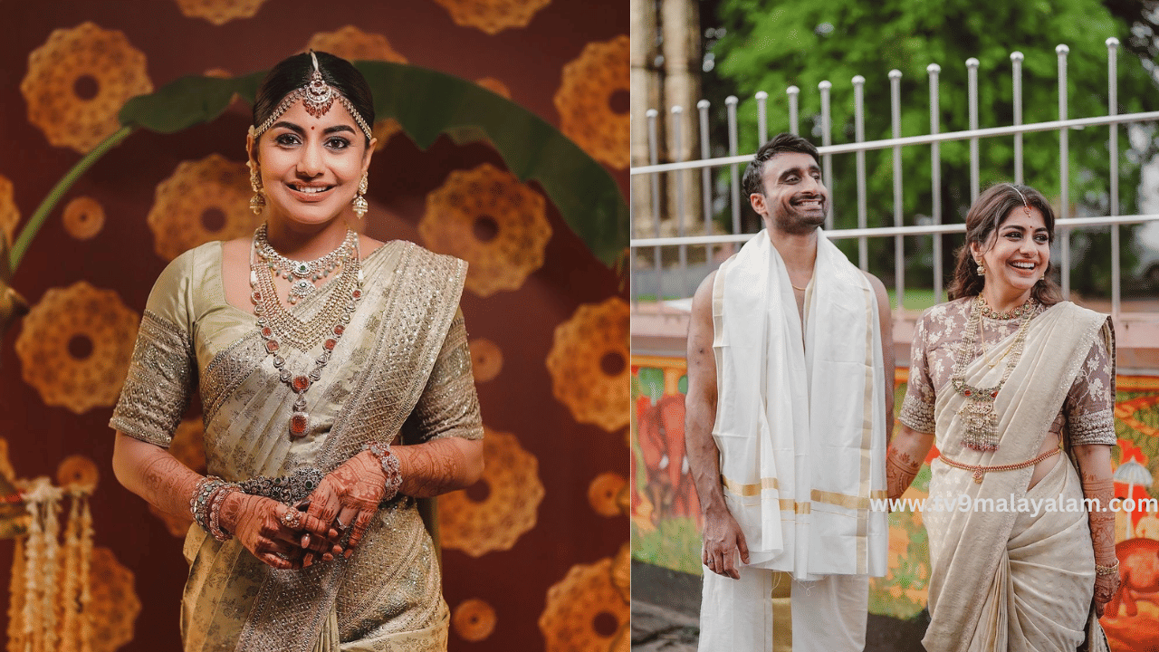 ഇന്ന് പുലർച്ചെയാണ് ചലച്ചിത്ര നടിയും റേഡിയോ ജോക്കിയുമായ മീരാ നന്ദൻ ഗുരുവായൂരിൽ വിവാഹിതയായത്. ലണ്ടനിൽ അക്കൗണ്ടൻറായ ശ്രീജുവാണ് വരൻ. കുടുംബാംഗങ്ങളും അടുത്ത ബന്ധുക്കളും മാത്രമാണ് വിവാഹത്തിൽ പങ്കെടുത്തത്. വിവാഹത്തിൻ്റെ ചിത്രങ്ങൾ താരം പങ്കുവച്ചിരുന്നു.