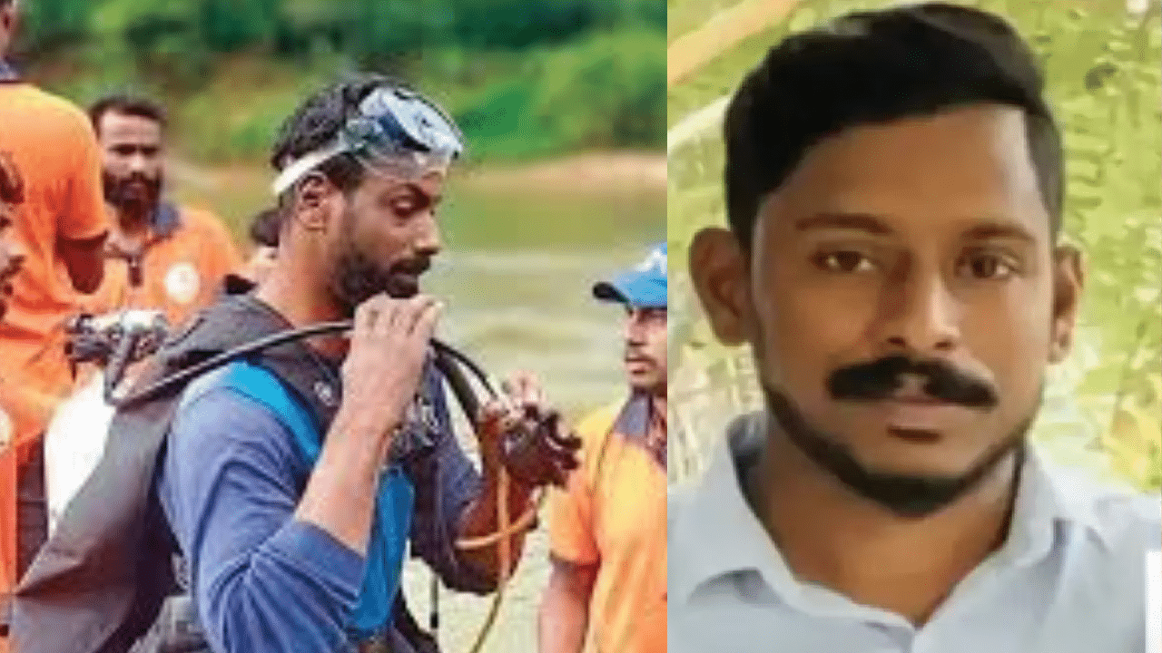 Arjun Rescue: ‘വെള്ളത്തിനടിയിൽ ഒന്നും കാണാനാകുന്നില്ല, മുഴുവൻ മണ്ണാണ്’; അർജുനായുള്ള രക്ഷാദൗത്യം അവസാനിപ്പിച്ച് ഈശ്വർ മാൽപെ Arjun Rescue: ‘വെള്ളത്തിനടിയിൽ ഒന്നും കാണാനാകുന്നില്ല, മുഴുവൻ മണ്ണാണ്’; അർജുനായുള്ള രക്ഷാദൗത്യം അവസാനിപ്പിച്ച് ഈശ്വർ മാൽപെ