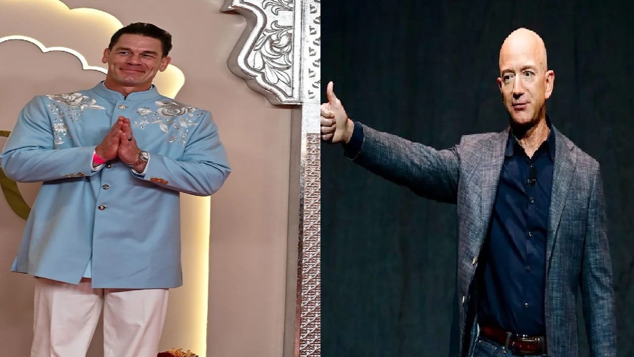 ജെഫ് ബെസോസ് നല്‍കിയത് 11.50 കോടി രൂപ വിലയുള്ള ബുഗാട്ടി കാറാണ്. ജോണ്‍സീന 3 കോടി രൂപയുടെ ലംബോര്‍ഗിനിയാണ് സമ്മാനിച്ചത്.
Social Media Image