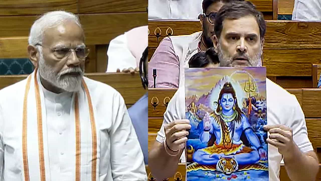 PM Modi-Rahul Gandhi Faceoff : ഹിന്ദുമതം ഭയവും വിദ്വേഷവും പ്രചരിപ്പിക്കാനുള്ളതല്ല; പാർലമെൻ്റിൽ മോദി-രാഹുൽ പോര്, മാപ്പ് പറയണമെന്ന് അമിത് ഷാ