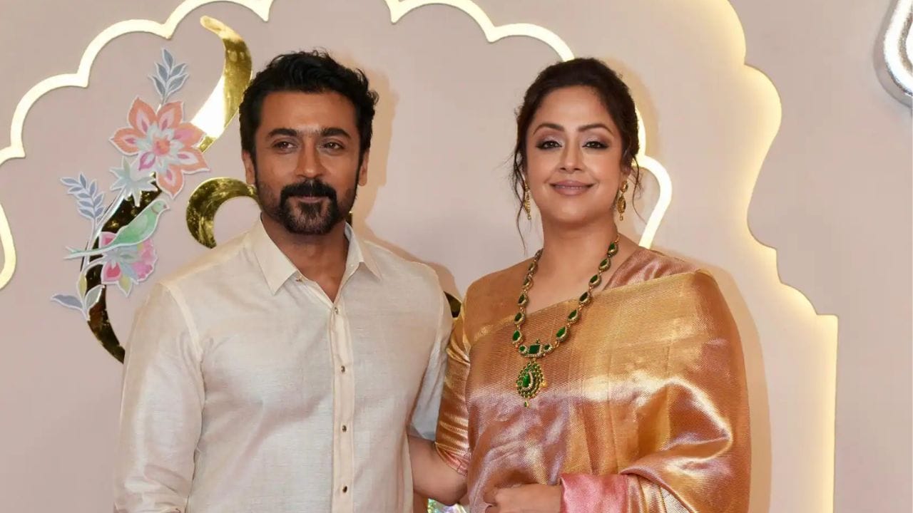 തമിഴ് സൂപ്പർ താരം സൂര്യയും ഭാര്യയും നടിയുമായ ജ്യോതികയും 