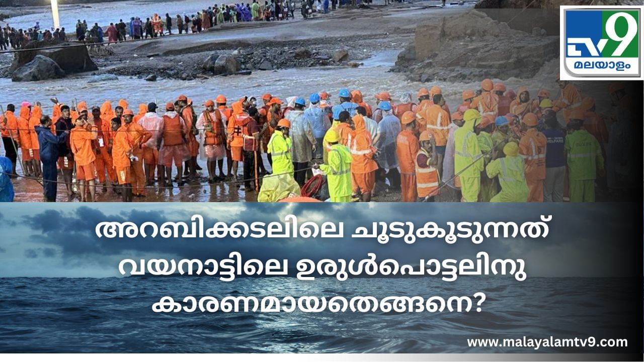 Wayanad Landslide Reason: അറബിക്കടലിലെ ചൂടു കൂടിയാൽ വയനാട്ടിൽ ഉരുൾപൊട്ടുന്നത് എങ്ങനെ? Wayanad Landslide Reason: അറബിക്കടലിലെ ചൂടു കൂടിയാൽ വയനാട്ടിൽ ഉരുൾപൊട്ടുന്നത് എങ്ങനെ?