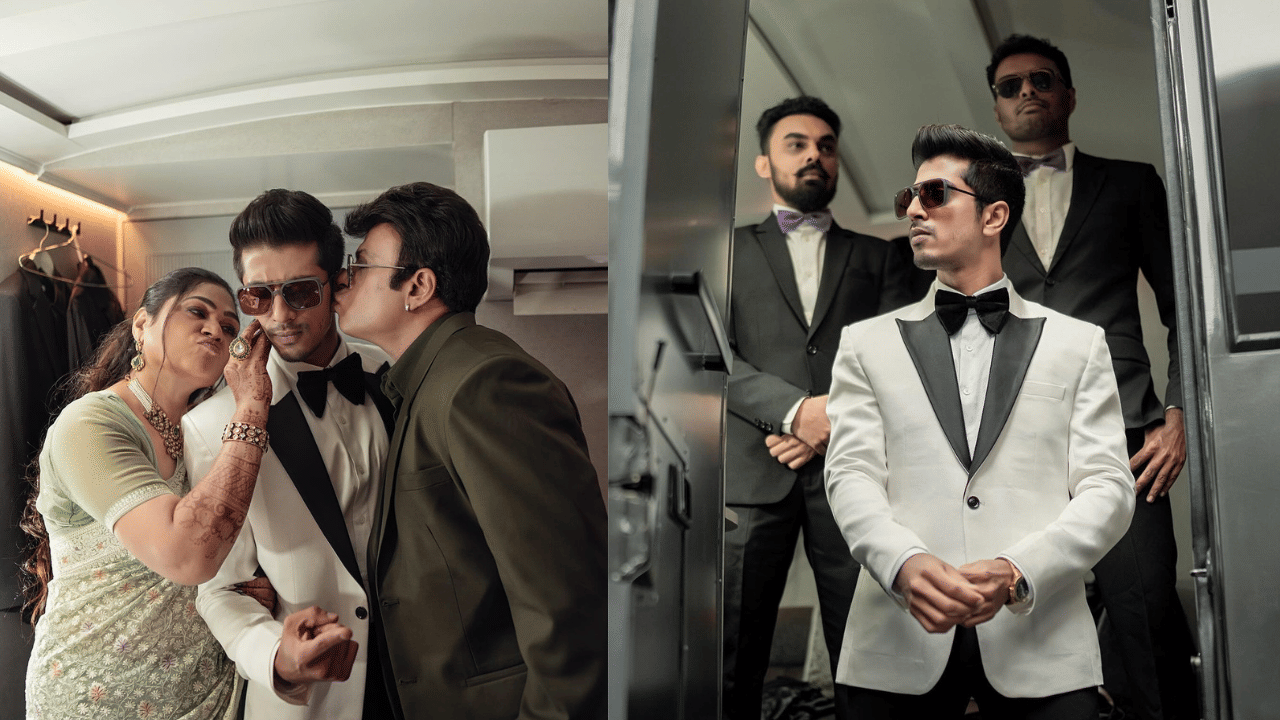 എല്ലാരും അടിച്ചു കയറി വാ... നടൻ റിയാസ് ഖാൻ്റെ മകൻ്റെ കല്ല്യാണ വിഷയമാണ് ഇപ്പോൾ സോഷ്യൽ മീഡിയയിൽ അടിച്ചുകയറിക്കൊണ്ടിരിക്കുന്നത്. ഓഗസ്റ്റ് എട്ടിനായിരുന്നു ഷാരിഖ് ഹസ്സന്റെ വിവാഹം. മരിയ ജെന്നിഫറാണ് വധു. ഏറെ നാളത്തെ പ്രണയത്തിന് ഒടുവിലാണ് ഇരുവരും വിവാഹതിരായത്. (Image credit: Instagram)