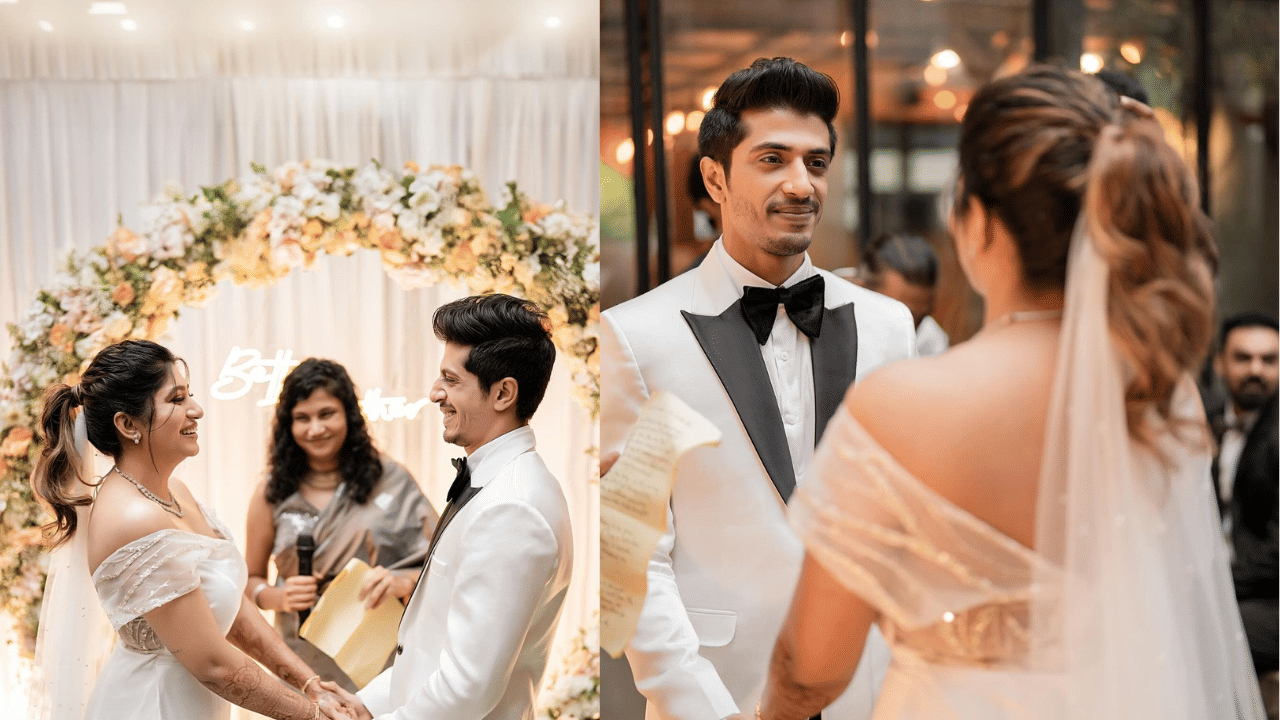 മകന്റെ വിവാഹം ആദ്യം ആരാധകരെ അറിയിക്കുന്നത് ഉമ റിയാസ് ആയിരുന്നു. 'അവസാനം എന്റെ ബേബി, മാലാഖയെ പോലെ സുന്ദരിയായ ഒരു പെൺകുട്ടിയെ വിവാഹം ചെയ്യാൻ പോകുന്നു. ഓഗസ്റ്റ് എട്ടിനാണ് വിവാഹം.'-ഷാരിഖിന്റേയും മരിയയുടേയും ചിത്രം പങ്കുവെച്ച് ഉമ ഇൻസ്റ്റഗ്രാമിൽ കുറിച്ചു. (Image credit: Instagram)
