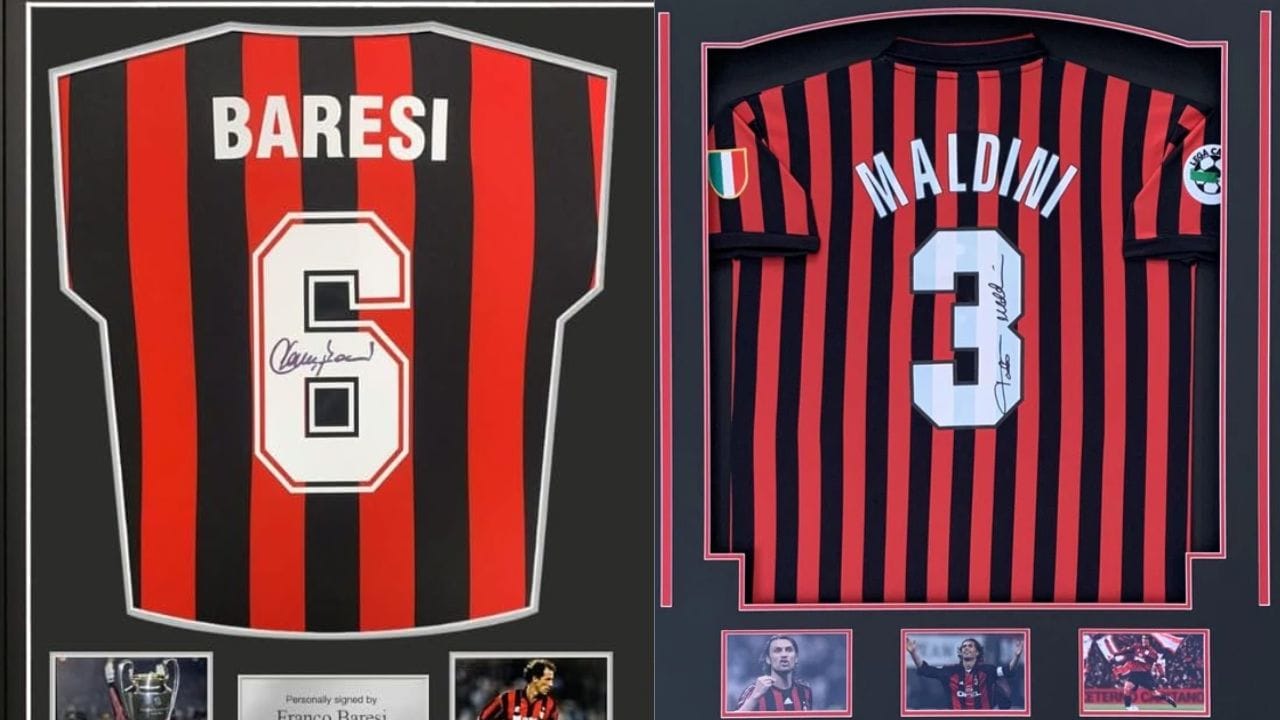 ഇറ്റാലിയന് ക്ലബ്ബ് എ.സി. മിലാനില് മൂന്നാം നമ്പറും ആറാം നമ്പറുമില്ല. ക്ലബ്ബിന്റെ ഇതിഹാസങ്ങളായ പൗലോ മാള്ഡീനിയും ഫ്രാങ്കോ ബറേസിയും വിരമിച്ചതോടെയാണ് ഈ രണ്ട് നമ്പര് ജേഴ്സികളും വിരമിച്ചത്.