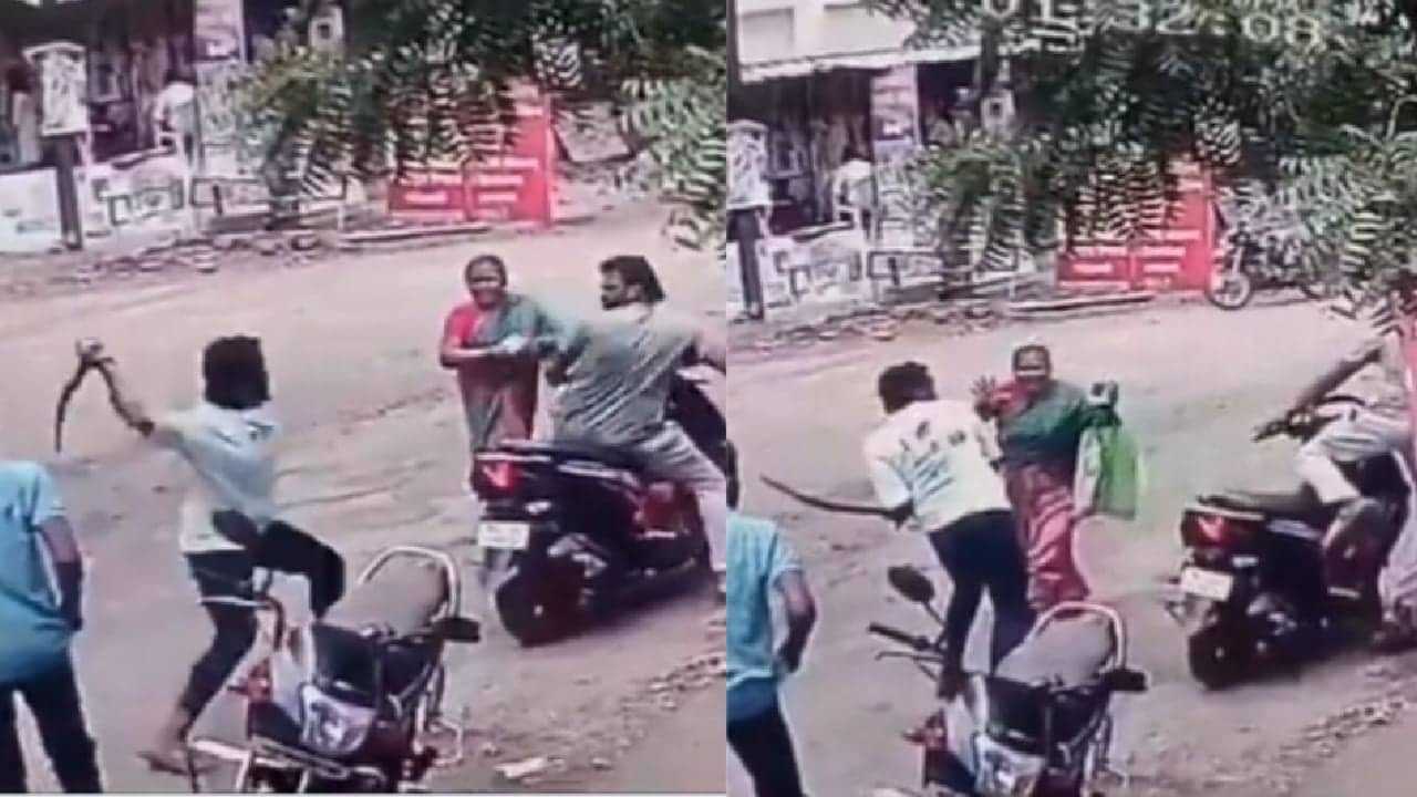 Viral video: മകനെ കൊലപ്പെടുത്താനെത്തിയവരെ തുരത്തിയോടിച്ച് അമ്മ; വീഡിയോ വൈറല്‍