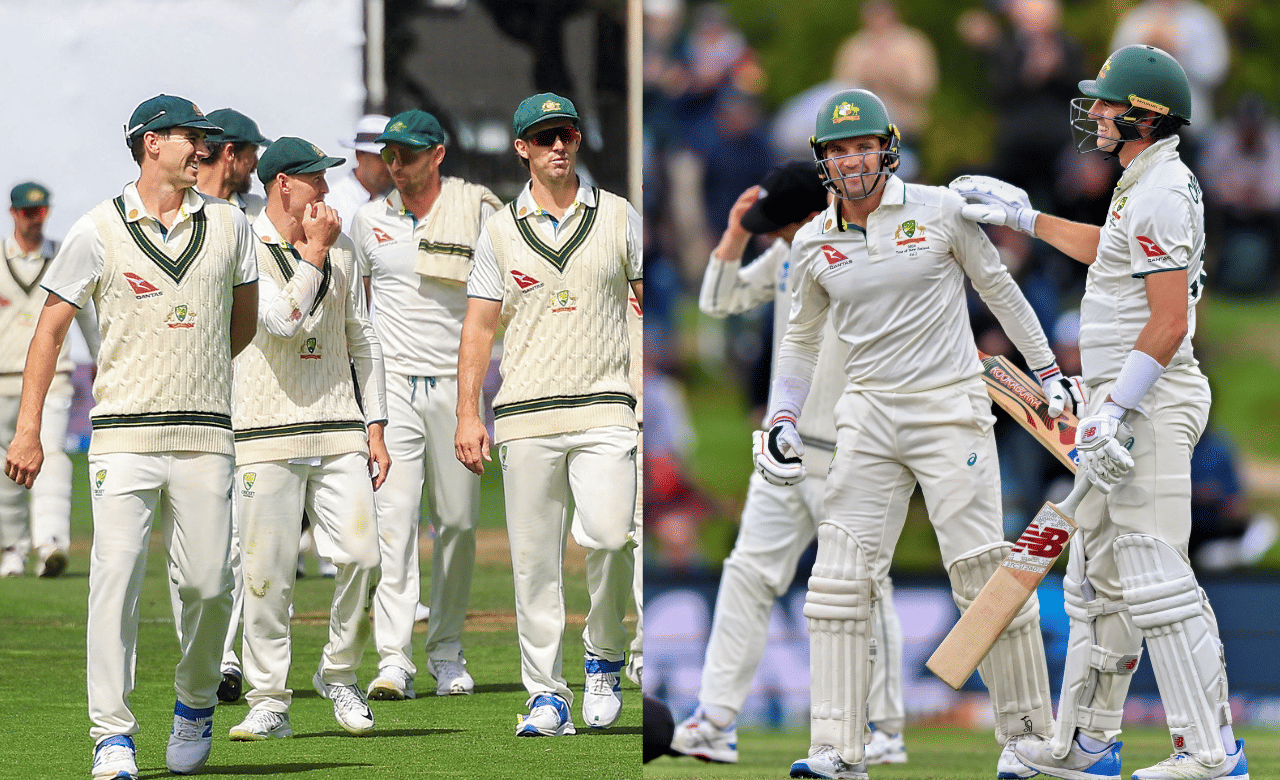 ചാമ്പ്യൻഷിപ്പിന്റെ ഭാഗമായി 12 ടെസ്റ്റുകള് കളിച്ച ഓസ്ട്രേലിയ എട്ട് ജയവും മൂന്ന് തോല്വിയും ഒരു സമനിലയുമായി 62.50 വിജയശതമാനവും 90 പോയിന്റുമായി രണ്ടാമതാണ്. (Image Credits: Cricket Australia)