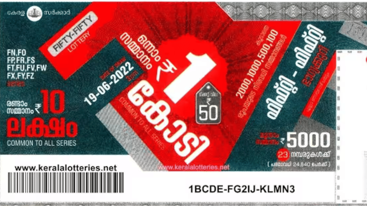 Kerala Lottery Result Today: ഒരു കോടി സ്വന്തമാക്കിയത് ആര്...? ഫിഫ്റ്റി – ഫിഫ്റ്റി ലോട്ടറി ഫലം പ്രഖ്യാപിച്ചു Kerala Lottery Result Today: ഒരു കോടി സ്വന്തമാക്കിയത് ആര്...? ഫിഫ്റ്റി – ഫിഫ്റ്റി ലോട്ടറി ഫലം പ്രഖ്യാപിച്ചു