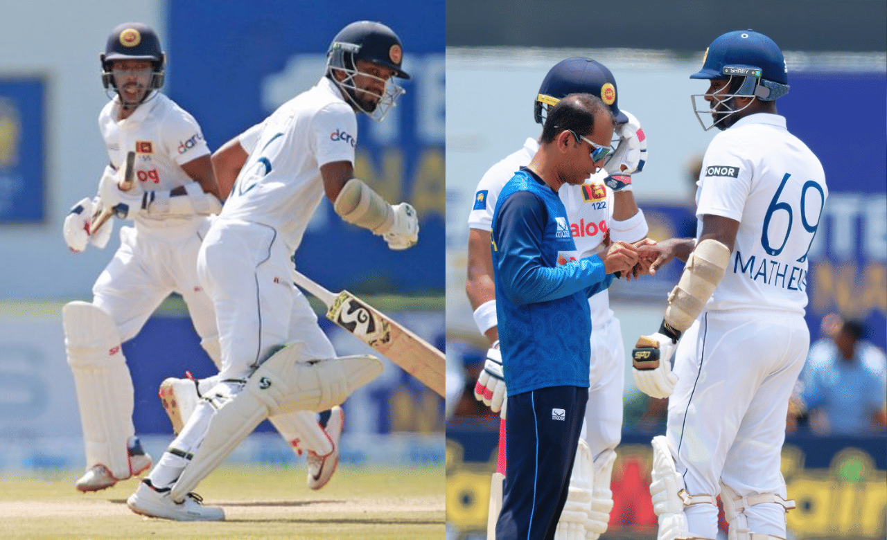 എട്ട് ടെസ്റ്റ് പരമ്പരകളിൽ നാല് വീതം ജയവും തോല്വിയുമുള്ള ശ്രീലങ്ക 48 പോയിന്റും 50 ശതമാനം വിജയത്തോടെയുമാണ് മൂന്നാം സ്ഥാനത്തേക്ക് മുന്നേറിയത്. (Image Credits: Sri Lanka Cricket)