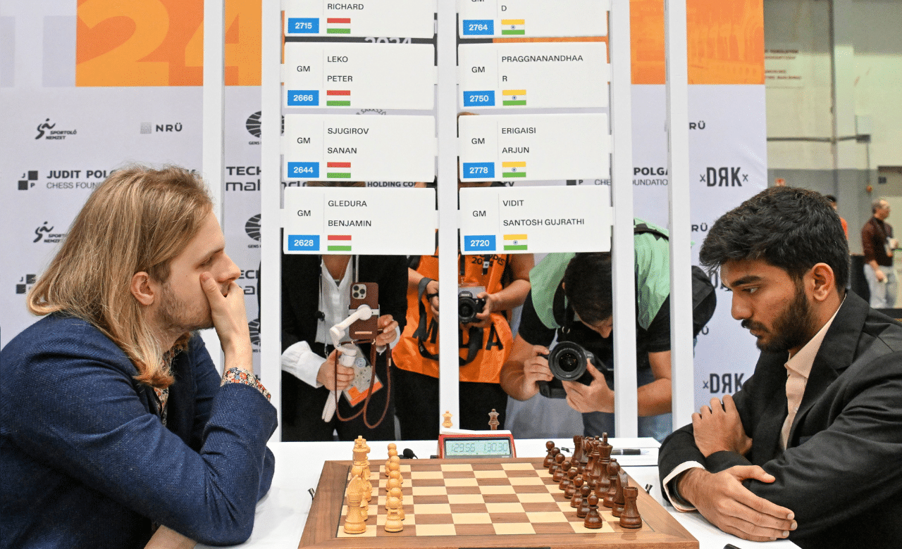 Chess Olympiad: ആഹാ അര്മാദം, ഇന്ത്യൻ അര്മാദം! ചെസ് ഒളിമ്പ്യാഡിൽ ചരിത്രനേട്ടത്തിന് അരികെ ഇന്ത്യ Chess Olympiad: ആഹാ അര്മാദം, ഇന്ത്യൻ അര്മാദം! ചെസ് ഒളിമ്പ്യാഡിൽ ചരിത്രനേട്ടത്തിന് അരികെ ഇന്ത്യ