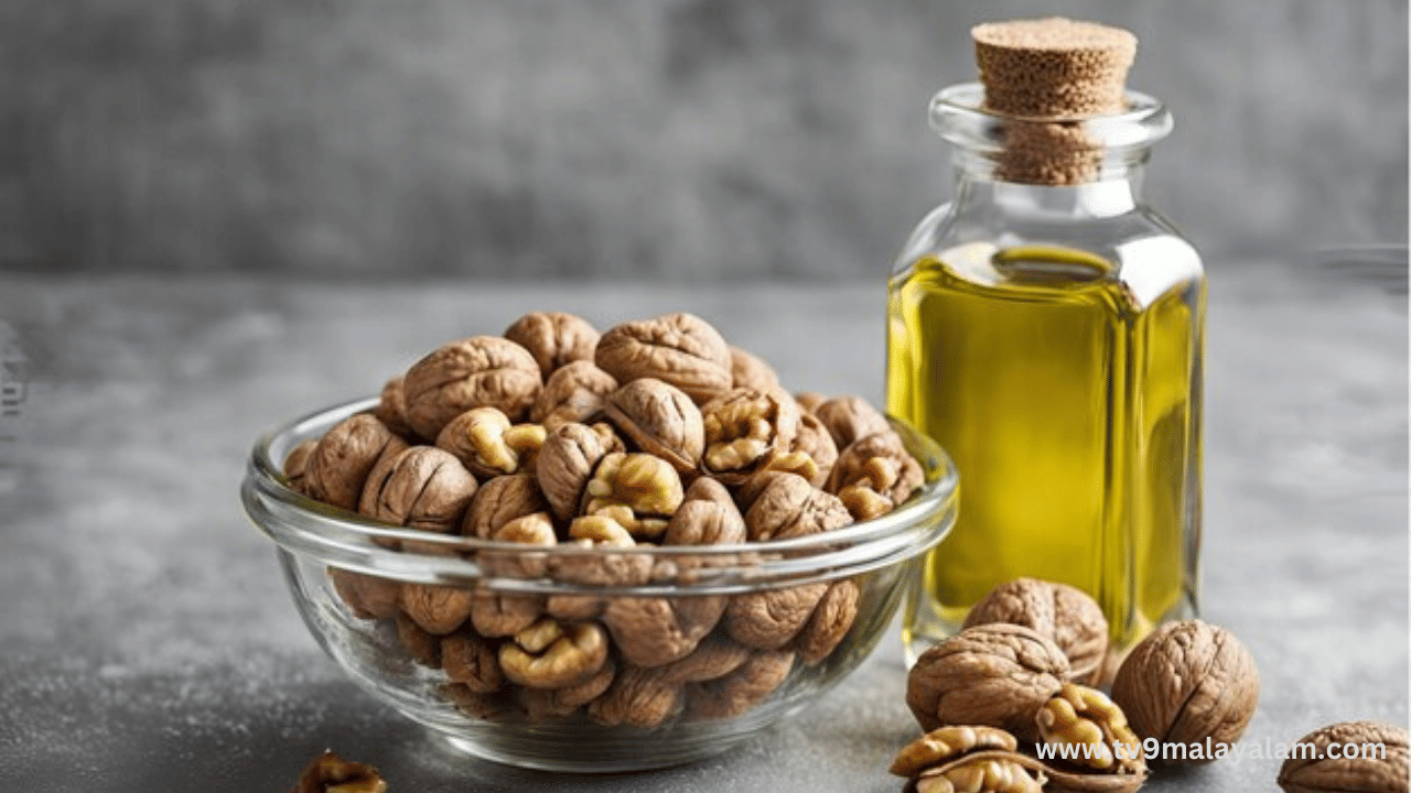 വാൾനട്സിൽ അടങ്ങിയിരിക്കുന്ന ഒമേഗ 3 ഫാറ്റി ആസിഡ് ആണ് തലച്ചോറിൻറെ ആരോഗ്യത്തെ സംരക്ഷിക്കുന്നത്. ആരോഗ്യകരമായ കൊഴുപ്പുകളുടെ ഉറവിടമാണ് വാൾനട്സ്. ഇവ ചീത്ത കൊളസ്ട്രോളിനെ കുറയ്ക്കാനും ഹൃദയാരോഗ്യം സംരക്ഷിക്കാനും സഹായിക്കും. (Image Credits: Freepik)