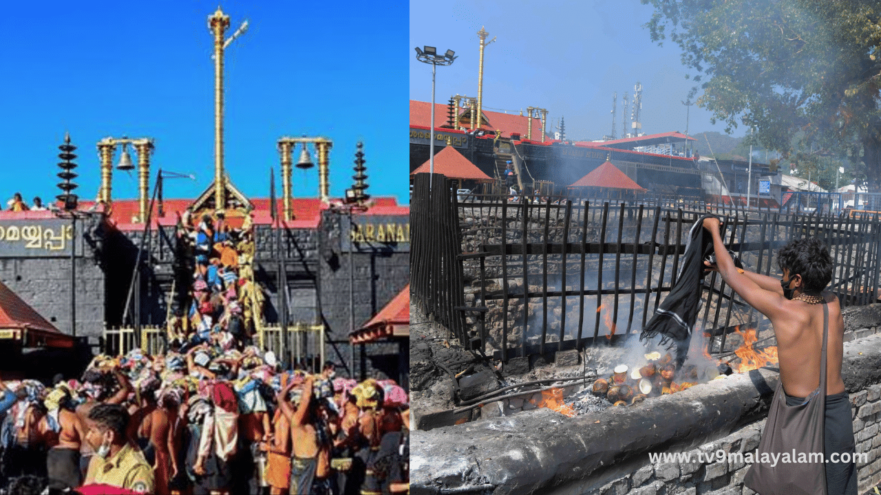 Sabarimala Aazhi: സന്നിധാനത്തെ ആഴി അണഞ്ഞതായി പരാതി; നെയ്‌ത്തേങ്ങകൾ കരാറുകാർ വാരി മാറ്റിയെന്നും ആരോപണം