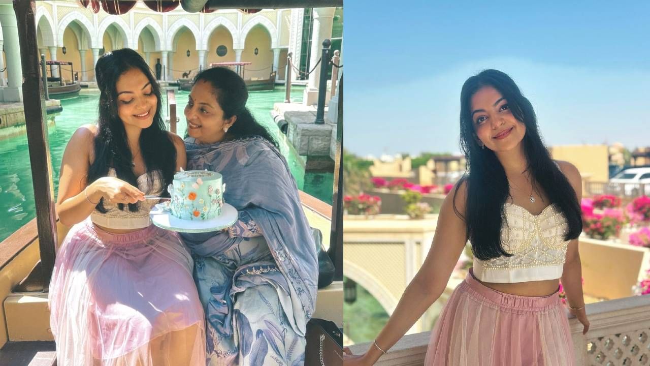 അമ്മയ്ക്കൊപ്പം കേക്ക് മുറിക്കുന്നതും ചിത്രത്തിൽ കാണാം. ആശംസയറിയിച്ച എല്ലാവർക്കും താരം നന്ദി ചിത്രത്തിനു താഴെ കുറിച്ചിട്ടുണ്ട്. ഇതിനു പിന്നാലെ നിരവധി പേരാണ് ആശംസകൾ അറിയിച്ച് രംഗത്ത് എത്തിയത്. എല്ലാവരും താരത്തിനു ആശംസകൾ നേർന്നാണ് കമന്റ് ഇട്ടത്. കല്യാണം കഴിക്കാതെ എങ്ങോട്ടേക്കാണ് പോകുന്നതെന്നാണ് ചില ആരാധകർ ചോദിക്കുന്നത്.(image credits:instagram-ahaana krishna)