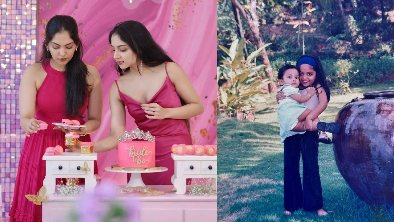  ചിത്രത്തിൽ രണ്ട് ചെറിയ കുട്ടികളാണ് ഉള്ളത്. ചിരിച്ച് നിൽക്കുന്നത് അഹാനയാണ്. എന്നാൽ കൂടെയുള്ള ​ഗൗരവക്കാരി ആരെന്നാണ് ആരാധകരുടെ ചോദ്യം. ദിയയാണോ, ഇഷാനിയാണോ എന്നും ചിലർ ചോദിക്കുന്നുണ്ട്. എന്നാൽ ചിത്രത്തിലുള്ളത്. (image credits: instagram)
