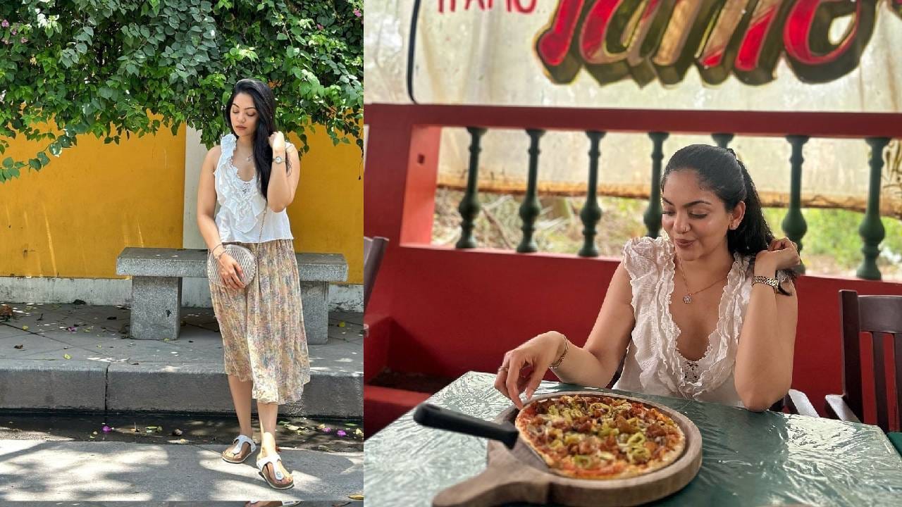 ഏറെ ആരാധകരുള്ള താരകുടുംബമാണ് നടൻ കൃഷ്ണകുമാറിന്റെത്. നാല് പെൺമക്കളും ഭാര്യയും ആരാധകർക്ക് സുപരിചിതരാണ്. താരകുടുംബത്തിന്റെ വിശേഷങ്ങൾ എന്നും സോഷ്യൽ മീഡിയയിൽ ചർച്ചയാകാറുണ്ട്. അച്ഛന്റെ പാത പിന്തുടർന്ന് സിനിമാ രം​ഗത്തേക്ക് വന്നെങ്കിലും യൂട്യൂബ് ചാനലിലൂടെയാണ്  അഹാനയെ കൂടുതൽ പ്രേക്ഷകർ അറിയുന്നത്. (image credits: instagram)