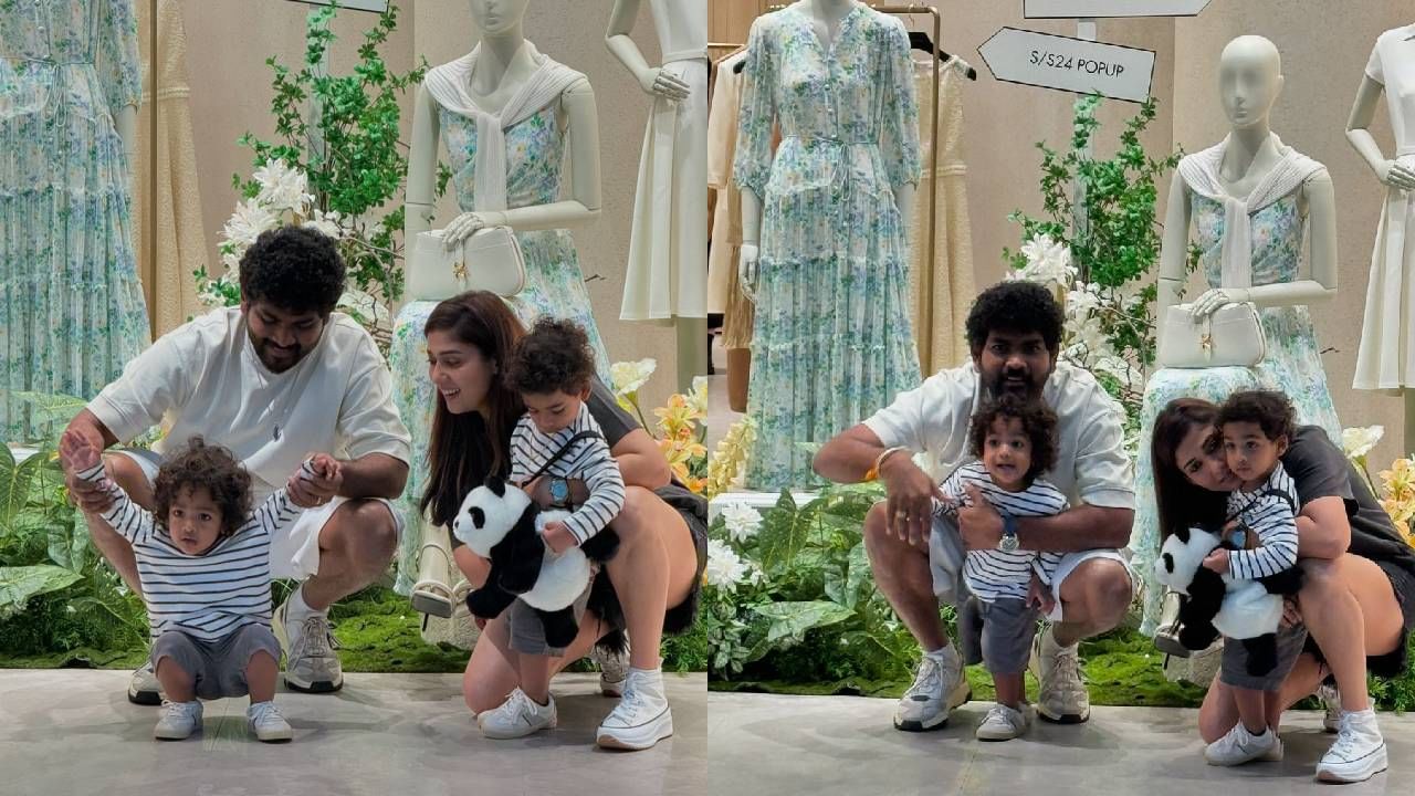 വലത് കൈ കൊണ്ട് കൊടുക്കൂ, നന്ദി ചേട്ടാ എന്ന് പറയൂ എന്നെല്ലാം നയൻതാരയും വിഘ്നേശും മക്കളെ നിർദ്ദേശിക്കുന്നുണ്ട്. ഇതോടെ താരദമ്പതികളുടെ പെരുമാറ്റം സോഷ്യൽ മീഡിയയിൽ ചർച്ചയായി. (image credits: instagram-nayanthara)