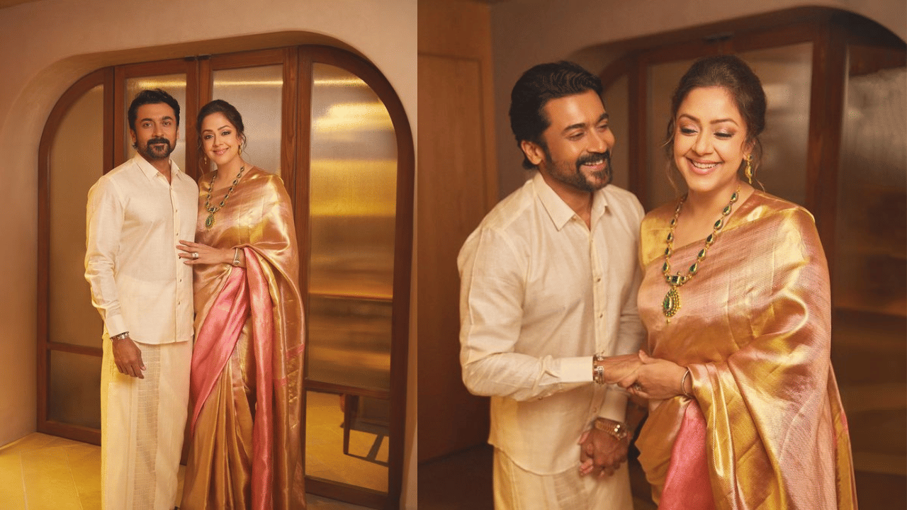 ഒരു കാലത്ത് ജ്യോതിക വാങ്ങിയ പ്രതിഫലം തനിക്ക് ലഭിച്ചിരുന്നതിനേക്കാൾ മൂന്നിരട്ടിയാണെന്നാണ് സൂര്യ അഭിമുഖത്തിൽ പറഞ്ഞത്. നായകനെന്ന് സ്വയം വിളിക്കാൻ തക്കനിലയിലേക്ക് താൻ വളരാൻ ഒരുപാട് സമയമെടുത്തുവെന്നും അദ്ദേഹം പറഞ്ഞു. 1999-ലെ പൂവെല്ലാം കേട്ടുപ്പാർ എന്ന റൊമാന്റിക് ചിത്രത്തിന്റെ ഷൂട്ടിങ് സമയത്തെ ഓർമകളെ കുറിച്ചാണ് സൂര്യ പങ്കുവെച്ചത്. (Image Credits: Instagram)