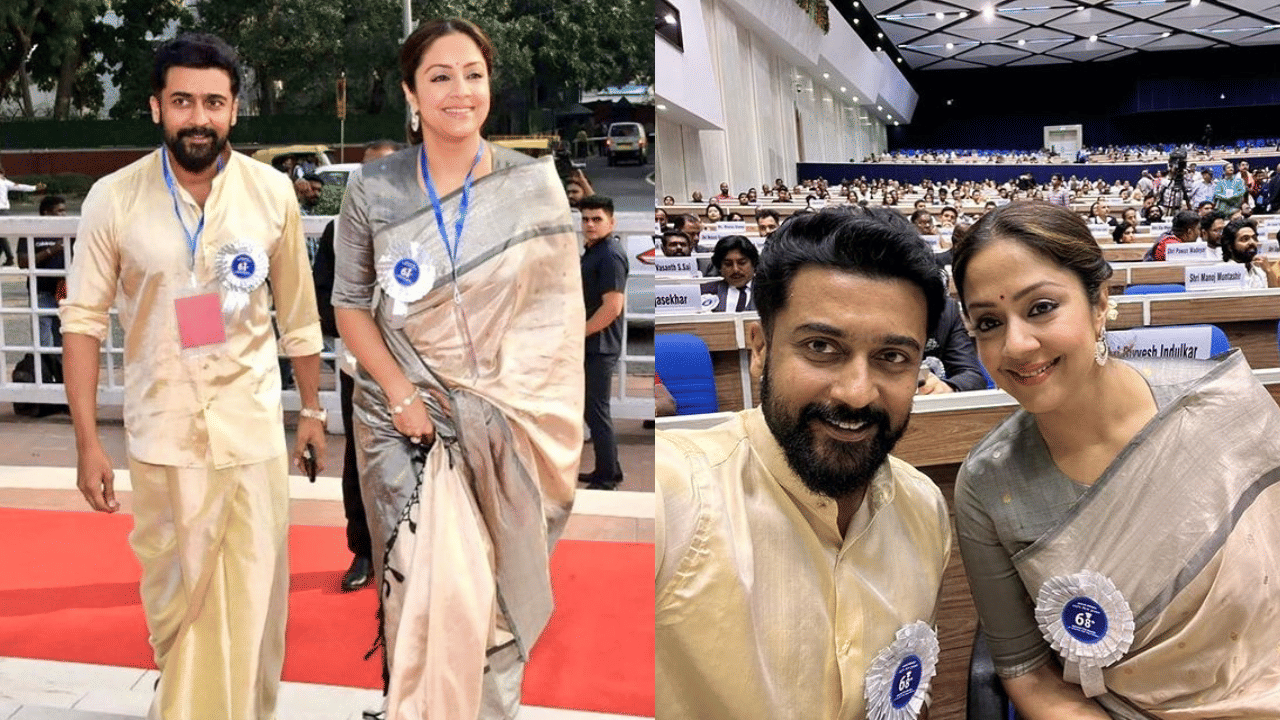 'ഞാനൊരു അഭിനേതാവിന്റെ മകനാണ്. എനിക്ക് തമിഴും അറിയാം. പക്ഷേ ഞാൻ എന്റെ സംഭാഷണങ്ങൾ മറന്നുപോകുന്നു. അഭിനയിക്കേണ്ടത് എങ്ങനെയെന്ന് എനിക്ക് അറിയില്ലായിരുന്നു അന്ന്. എന്റെ മൂന്നാമത്തെയോ നാലാമത്തെയോ ചിത്രമായിരുന്നു അത്. അന്ന് ജ്യോതികയോട് എനിക്ക് ഒരുപാട് ബഹുമാനം തോന്നി. ജോലിയോടുള്ള അവരുടെ ആത്മാർഥത. സംഭാഷണങ്ങളെല്ലാം അവൾക്ക് മനഃപാഠമായിരുന്നു.' -സൂര്യ പറഞ്ഞു.(Image Credits: Instagram)