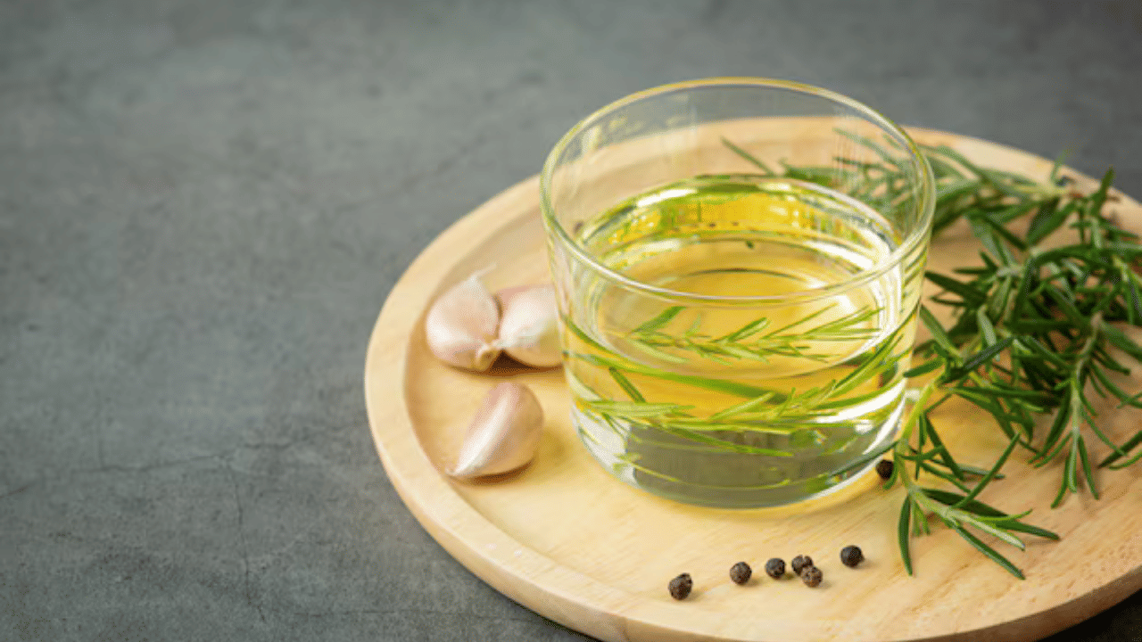 റോസ്മേരി ഓയിലിലെ ഏറ്റവും വലിയ ഗുണം കാർനോസിക് ആസിഡ് എന്ന ഘടകമാണ്. ഇത് നമ്മുടെ നശിച്ച് പോകുന്ന കോശങ്ങളെ പുനർജീവിപ്പിച്ച് തലമുടിക്ക് ഗുണം നൽകുന്നു. ഇത് മുടിവളർച്ചയ്ക്ക് കാരണമാകും. (Image Credits: Freepik)