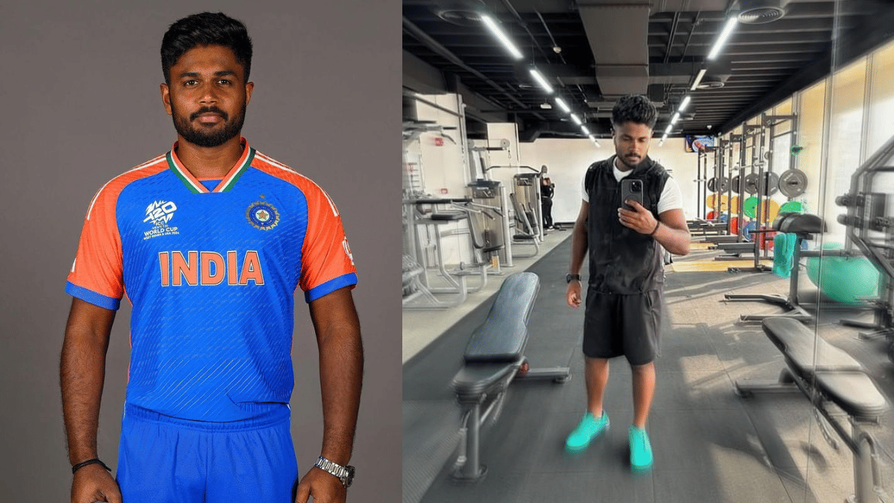 ശരീരത്തിന്റെ മുകൾഭാഗം കൂടുൽ ദൃഢമാക്കുന്നതിനായി ഇരുന്നു കൊണ്ടുള്ള ലാറ്റ് പുൾ ഡൗൺ, ഇൻക്ലൈൻ ബെഞ്ച് പ്രെസ്, ബൈസപ്പ് കേൾസ് എന്നീ വ്യായാമ മുറകളാണ് സഞ്ജു പ്രാധാന്യം കൊടുക്കുന്നത്. 2020ലെ ലോക്ക്ഡൗൺ കാലത്തു ക്രിക്കറ്റ് മൽസരങ്ങൾ പൂർണമായി നിലച്ച സമയങ്ങളിൽ ഏഴ്- എട്ട് മണിക്കൂറിലധികം അദ്ദേഹം ജിമ്മിൽ ചെലവഴിച്ചിരുന്നു. (Image Credits: Instagram)