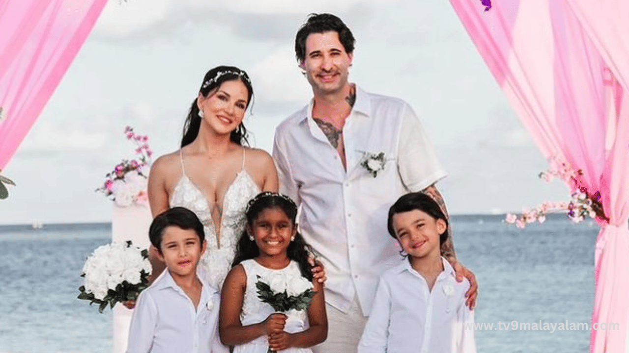 പതിമൂന്ന് വർഷത്തെ ദാമ്പത്യത്തിന് ശേഷം ബോളിവുഡ് താരം സണ്ണി ലിയോണും ഭർത്താവ് ഡാനിയൽ വെബറും വീണ്ടും വിവാഹിതരായി. മാലിദ്വീപിൽ വെച്ചായിരുന്നു ഇരുവരും വിവാഹ പ്രതിജ്ഞ പുതുക്കിയത്. (Image Credits: Instagram)
