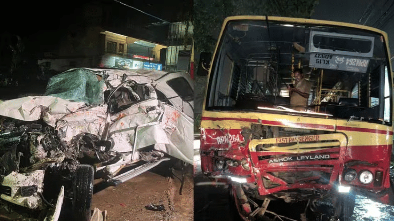 Alappuzha Accident: കാർ അമിതവേഗത്തിൽ, നിർത്തിയെങ്കിലും ബസിലേക്ക് ഇടിച്ചുകയറുകയായിരുന്നു; കെഎസ്ആർടിസി Alappuzha Accident: കാർ അമിതവേഗത്തിൽ, നിർത്തിയെങ്കിലും ബസിലേക്ക് ഇടിച്ചുകയറുകയായിരുന്നു; കെഎസ്ആർടിസി