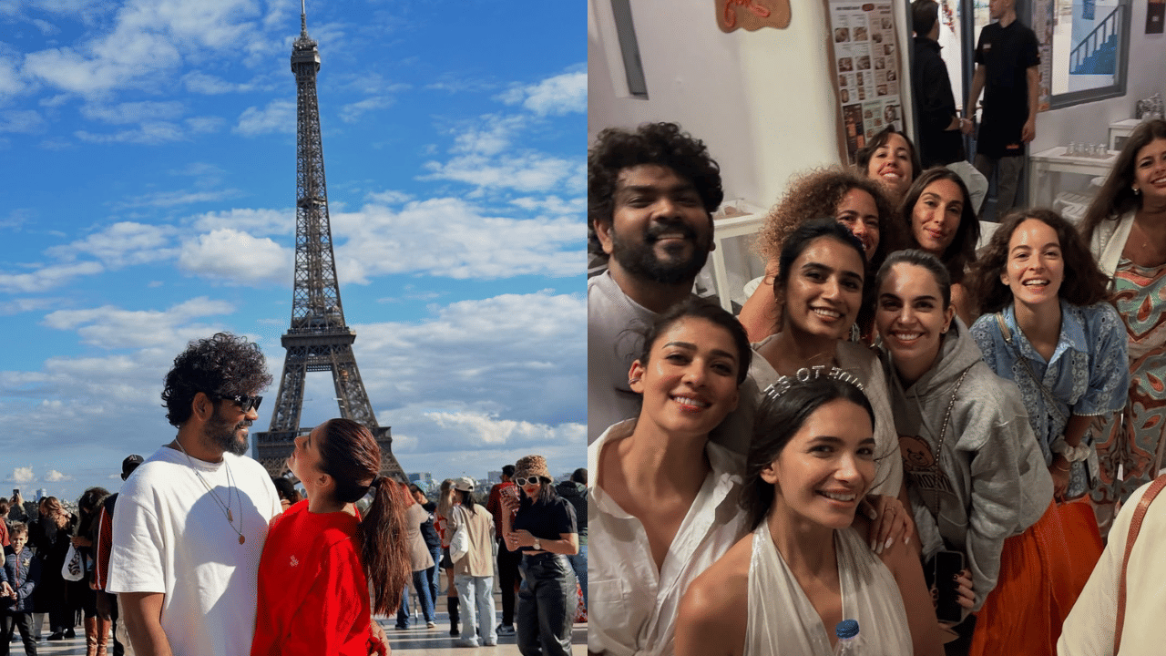 കൂടാതെ, ക്രിസ്മസ് പ്രമാണിച്ച് ചുവന്ന ടീ ഷർട്ടും ഷോർട്സും ധരിച്ച് കുടുംബത്തോടൊപ്പം നിൽക്കുന്ന ചിത്രങ്ങളും, സുഹൃത്തുക്കൾക്കൊപ്പം ഒത്തുകൂടിയതിന്റെ ചിത്രങ്ങളും നയൻ‌താര പങ്കുവെച്ചിട്ടുണ്ട്. (Image Credits: Nayanthara Instagram)