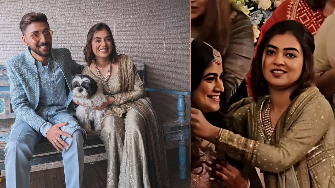 ഇതിന്റെ വീഡിയോ സോഷ്യൽ മീഡിയയിൽ വൈറലായിരുന്നു. ഇതിനു പിന്നാലെ നിശ്ചയത്തിന്റെ  കുടുംബ ചിത്രം പങ്കുവച്ച് നസ്‌റിയ സോഷ്യൽ മീഡിയയിലും എത്തിയിരുന്നു. ഫിസയ്ക്ക് കുടുംബത്തിലേക്ക് സ്വാഗതം എന്നാണ് ചിത്രങ്ങൾക്കൊപ്പം നസ്‌റിയ എഴുതിയത്. ഇതിനു പിന്നാലെ ആരാണ് നസ്രിയയുടെ നാത്തൂൻ എന്നറിയാനായി ആരാധകരുടെ ആകാംഷ.  (image Credits: instagram)
