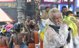 Sabarimala: ശബരിമലയിൽ മഴ ശക്തം; കാനനപാതയിലൂടെ കാല്‍നട തീര്‍ത്ഥാടനം വിലക്കി