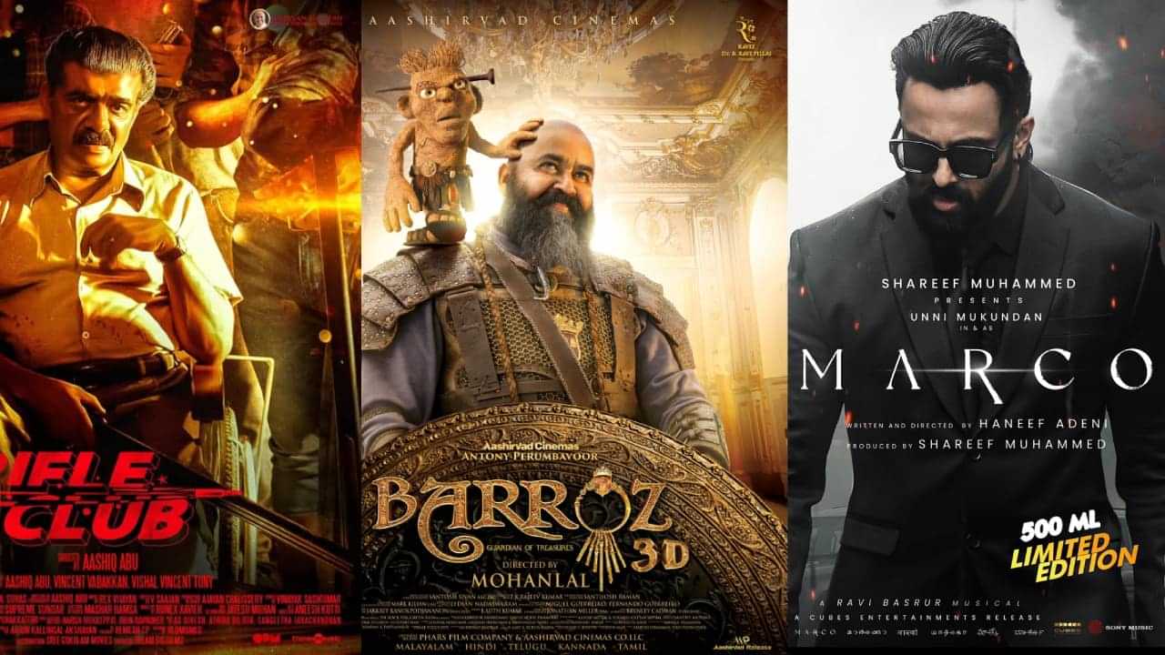 Movies Releases On Christmas 2024 : ലാലേട്ടൻ്റെ ബാറോസ്, ആഷിഖ് അബുവിൻ്റെ റൈഫിൾ ക്ലബ്; ക്രിസ്മസിന് തിയറ്ററുകളിൽ എത്തുന്ന ചിത്രങ്ങൾ