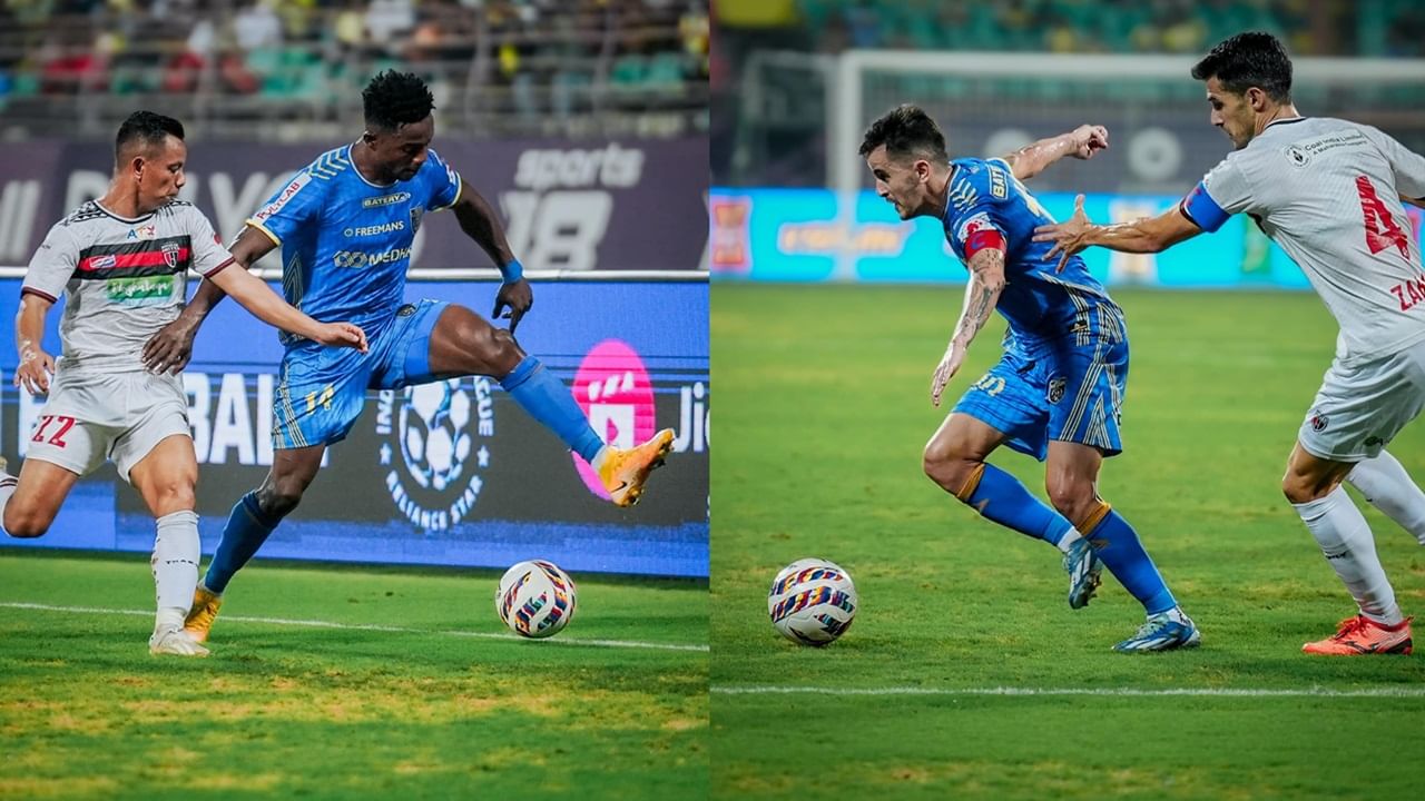 ISL Kerala Blasters vs Northeast united : കട്ട പ്രതിരോധം ! നോര്‍ത്ത് ഈസ്റ്റ് ആക്രമണം അതിജീവിച്ചു; 10 പേരുമായി കളിച്ചിട്ടും സമനില പിടിച്ചുവാങ്ങി ബ്ലാസ്റ്റേഴ്‌സ്‌