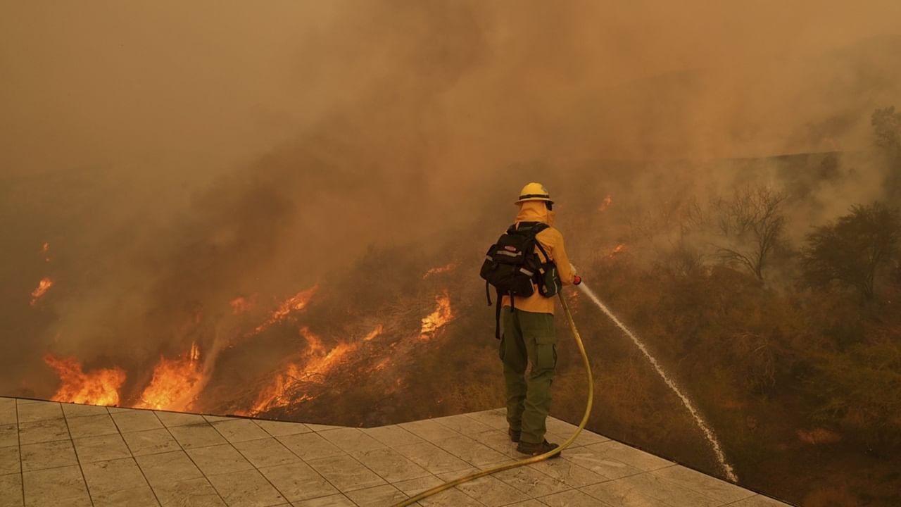 In Los Angeles. As The Palisades Fire