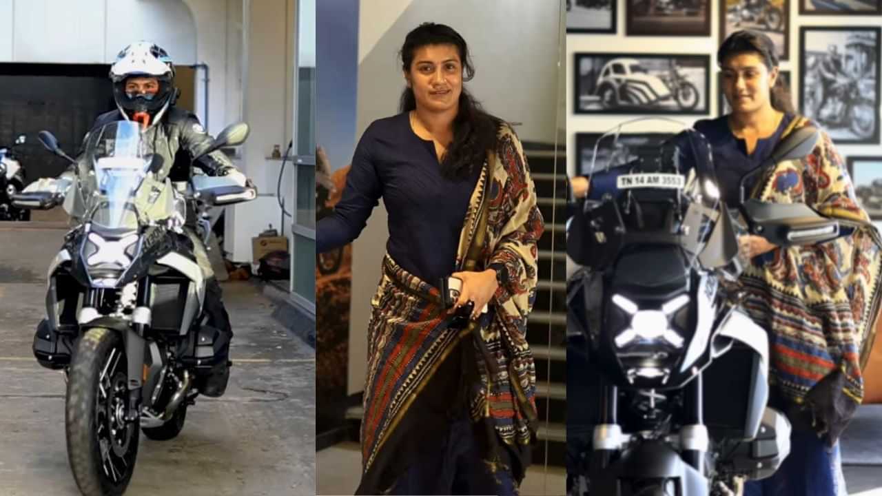 BMW R1300GS: ചുരിദാറിട്ട് സിമ്പിള് ലുക്കിലെത്തി, കൊണ്ടുപോയതോ 24.68 ലക്ഷത്തിന്റെ ബൈക്ക് BMW R1300GS: ചുരിദാറിട്ട് സിമ്പിള് ലുക്കിലെത്തി, കൊണ്ടുപോയതോ 24.68 ലക്ഷത്തിന്റെ ബൈക്ക്