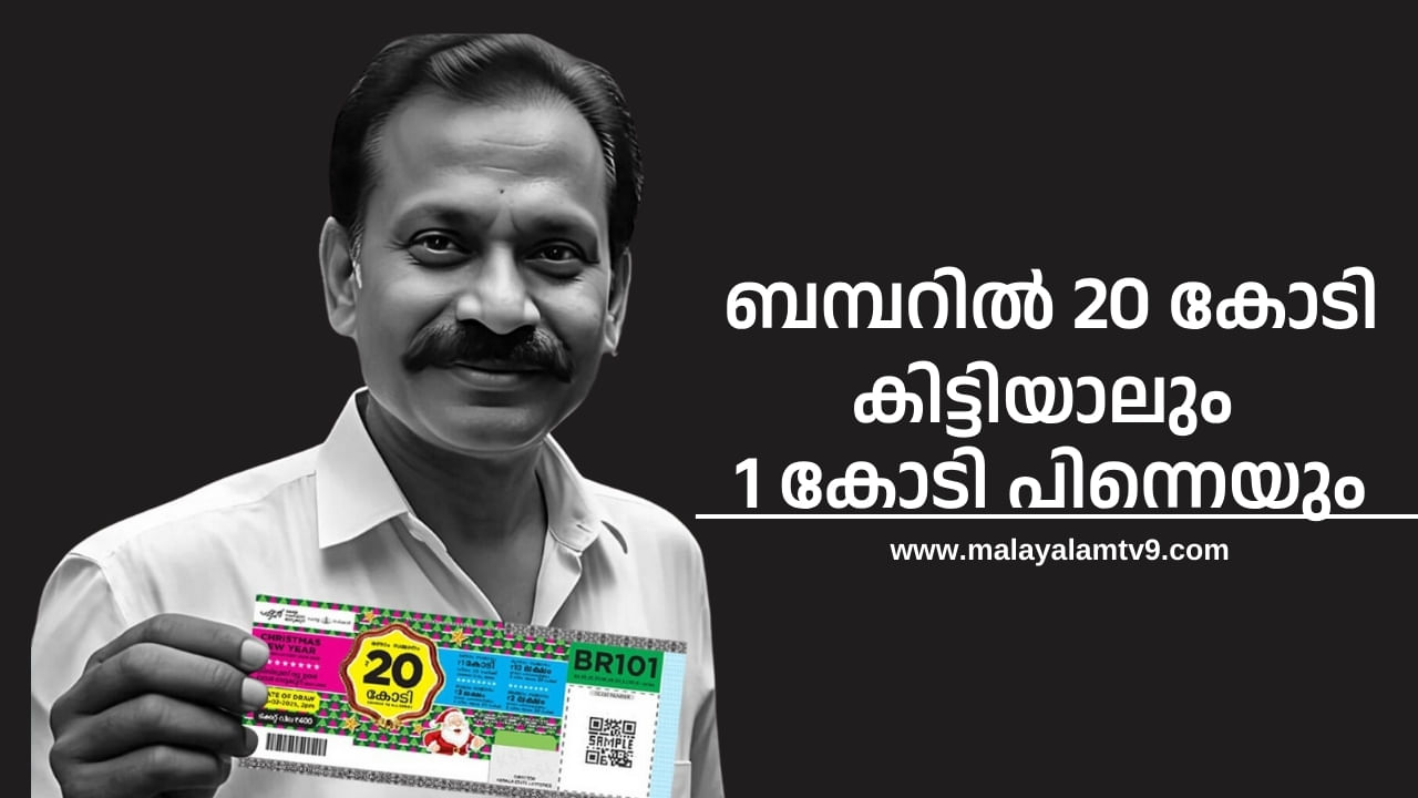 Christmas New Year Bumper 2025 BR 101: ബമ്പറിൽ 20 കോടി കിട്ടിയാലും, 1 കോടി പിന്നെയും Christmas New Year Bumper 2025 BR 101: ബമ്പറിൽ 20 കോടി കിട്ടിയാലും, 1 കോടി പിന്നെയും