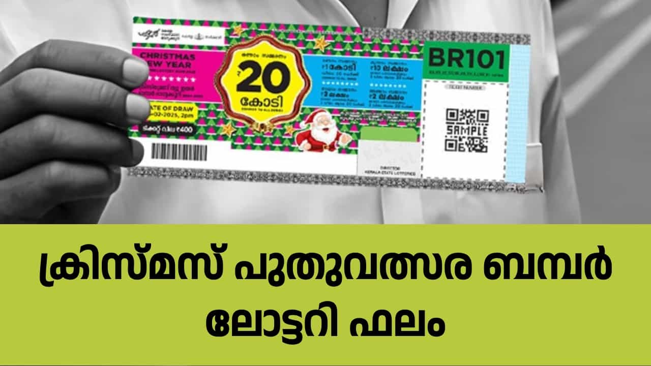 Christmas New Year Bumper Results 2025: ബമ്പറടിച്ച നമ്പർ കണ്ണൂരിൽ, ക്രിസ്മസ് -പുതുവത്സര ഭാഗ്യക്കുറി നറുക്കെടുത്തു