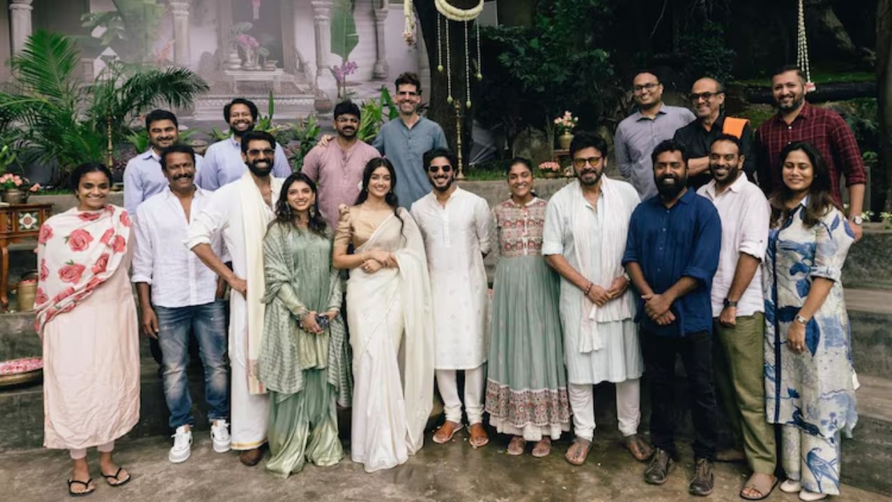 തമിഴ് സിനിമാ മേഖലയിലെ ആദ്യ സൂപ്പര്‍സ്റ്റാറായ എം കെ ത്യാഗരാജ ഭാഗവതരുടെ ജീവിതകഥയെ ആസ്പദമാക്കിയാണ് കാന്ത ഒരുക്കുന്നത്. ത്യാഗരാജ ഭാഗവതരുടെ വേഷത്തിലാണ് ദുല്‍ഖര്‍ എത്തുക.  (Image Credits: Social Media)