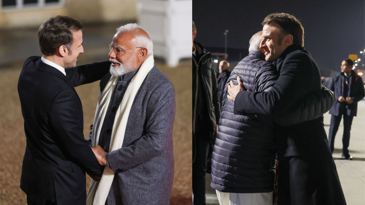 Narendra Modi – Emmanuel Macron: ഒരു വിമാനത്തിൽ ഒരുമിച്ച് , ഡിന്നറും ഒരുമിച്ച്: മോദി – മാക്രോൺ സൗഹൃദം ഉറ്റുനോക്കി രാജ്യങ്ങൾ