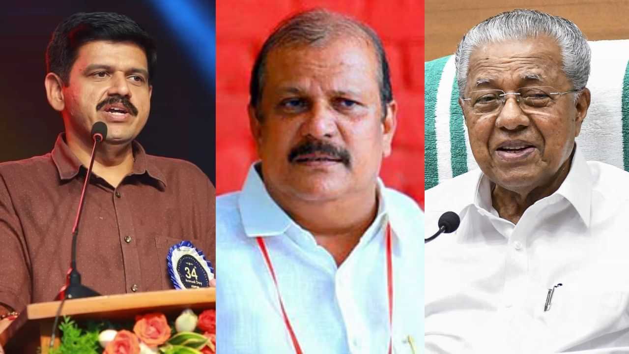PC George: പിസി ജോര്‍ജിനെ അറസ്റ്റ് ചെയ്യണമെങ്കില്‍ പിണറായിക്ക് ആര്‍എസ്എസ് കാര്യാലയത്തിന്റെ അനുമതി വേണം: സന്ദീപ് വാര്യര്‍