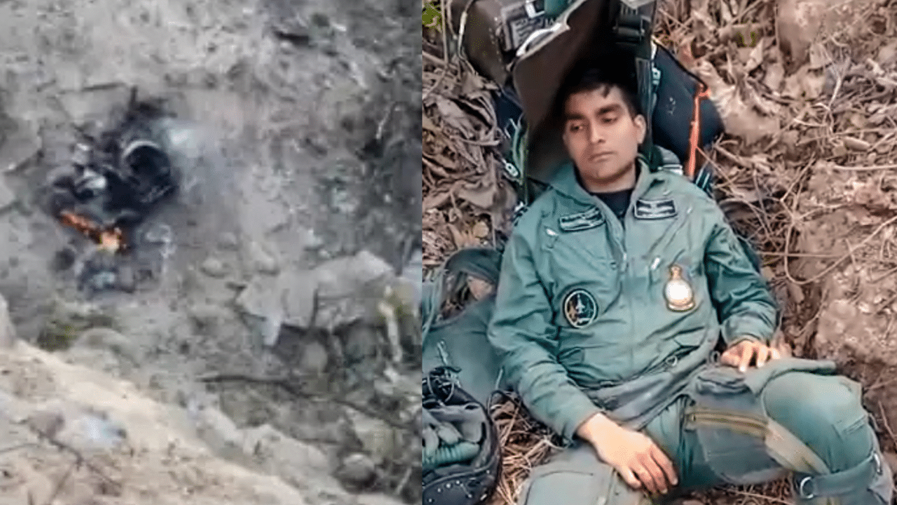 IAF Fighter Jet Crash: പരിശീലന പറക്കലിനിടെ വ്യോമസേനാ വിമാനം തകർന്നുവീണു; പൈലറ്റ് പാരച്യൂട്ട് ഉപയോ​ഗിച്ച് രക്ഷപ്പെട്ടു