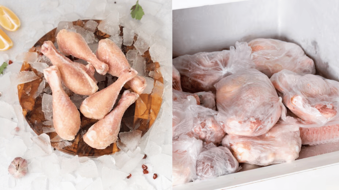 ചിക്കൻ ചെറിയ കഷ്ണങ്ങളാക്കി മുറിച്ച് ഫ്രീസറിൽ വയ്ക്കുന്നത് തണുപ്പ് പെട്ടെന്ന് മാറ്റാൻ സഹായിക്കുന്നു. ചിക്കൻ കഷണങ്ങളാക്കി മുറിച്ചതിനുശേഷം, മുകളിൽ സൂചിപ്പിച്ച ഏതെങ്കിലും രീതികൾ നിങ്ങൾക്ക് പ്രയോഗിക്കാം, 15 മിനിറ്റിനുള്ളിൽ തണുപ്പ് മാറുന്നതാണ്.
