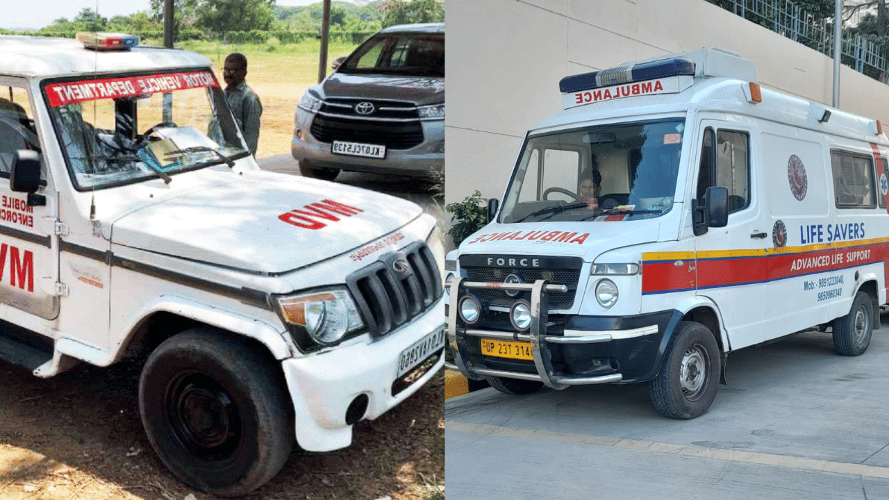 Ambulance Block Driving: ആംബുലൻസിന്റെ മുന്നിൽ കാറുകാരൻ്റെ അഭ്യാസ പ്രകടനം; നടപടിക്കൊരുങ്ങി മോട്ടർ വാഹന വകുപ്പ്