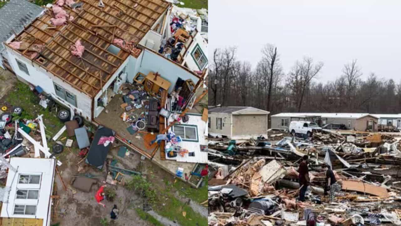 Tornadoes in US: അമേരിക്കയില്‍ വീശിയടിച്ച് കൊടുങ്കാറ്റ്; നാശം വിതച്ചത് 26 ചുഴലിക്കാറ്റുകള്‍, 27 മരണം
