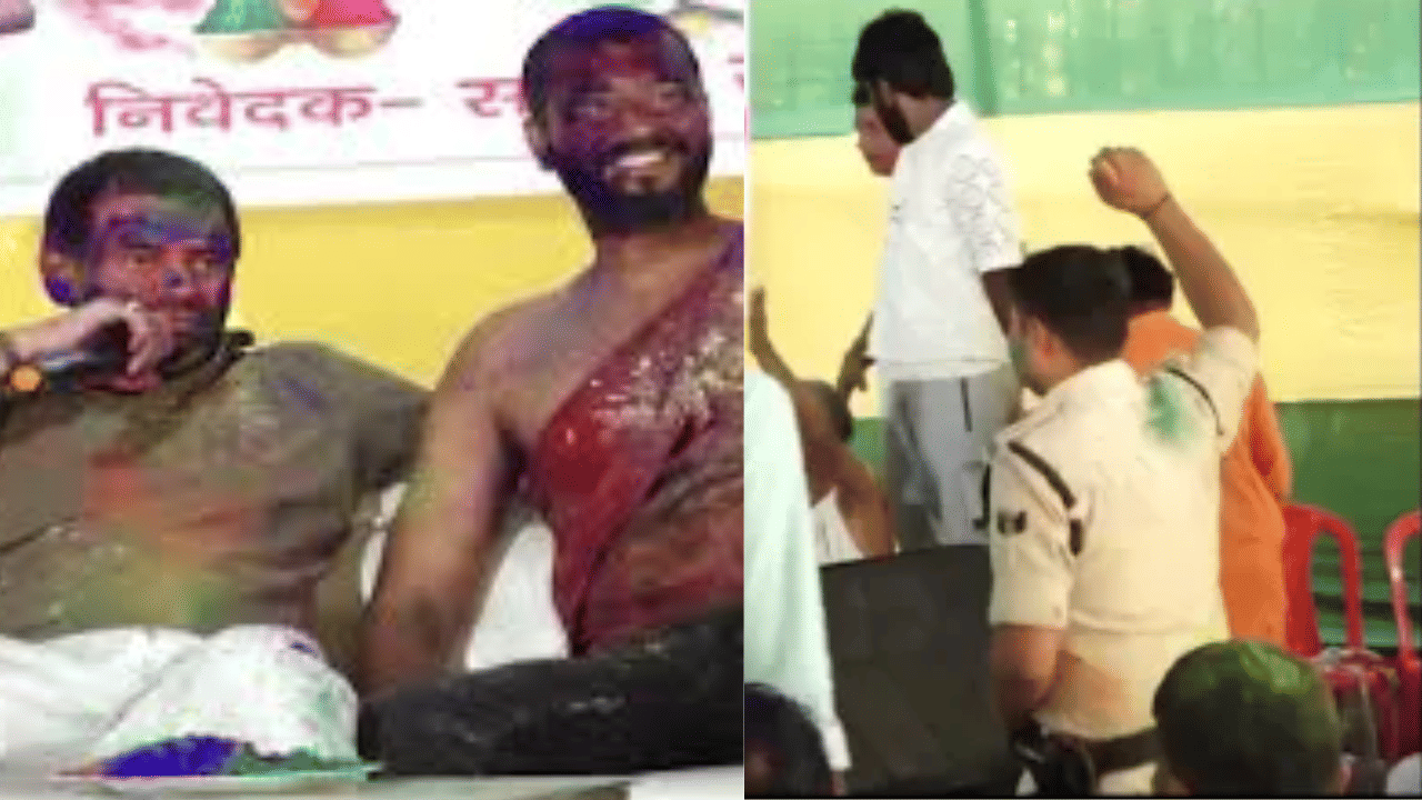 RJDS Tej Pratap Yadav: നൃത്തം ചെയ്തില്ലെങ്കിൽ സസ്പെൻഷൻ; പൊലീസുകാരനെ ഭീക്ഷണിപ്പെടുത്തി ലാലു പ്രസാദിന്റെ മകൻ, വിഡിയോ