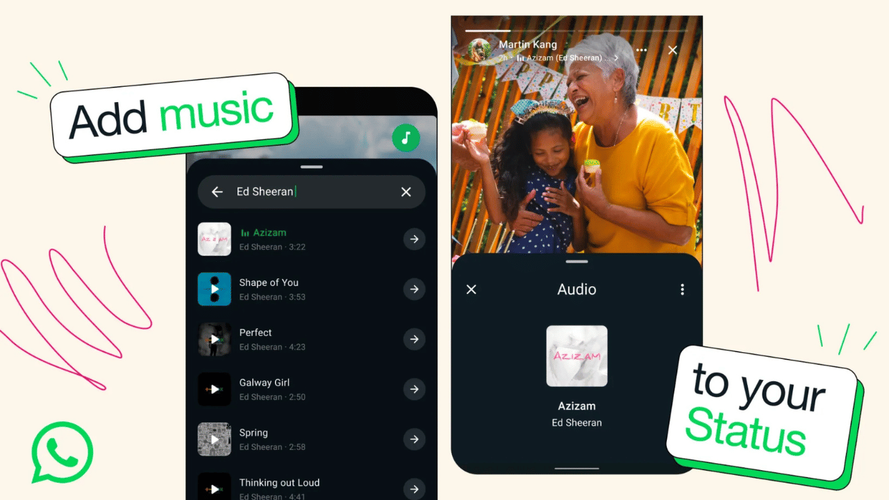 Whatsapp Music Status: പാട്ടുകളുടെ മേളം! സ്റ്റാറ്റസിനൊപ്പം പാട്ടായാലോ; ഇൻസ്റ്റഗ്രാമിലെ ഫീച്ചർ വാട്സാപ്പിലും