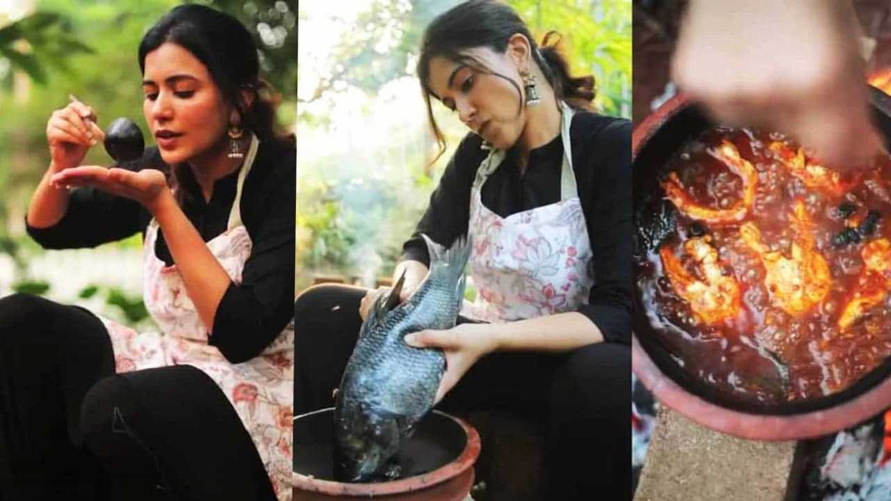 Anju Kurian: പറമ്പിൽ വിറകടുപ്പ് കൂട്ടി മൺചട്ടിയിൽ അഞ്ജുവിന്‍റെ കോട്ടയം സ്പെഷ്യല്‍ മീന്‍കറി! പാചക വീഡിയോയുമായി താരം