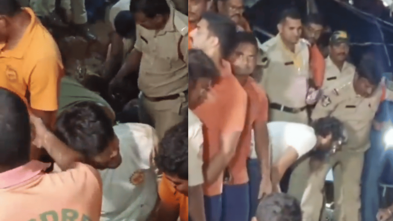 Andhra Pradesh Temple Wall Collapse: ആന്ധ്രപ്രദേശിൽ ക്ഷേത്രമതിൽ ഇടിഞ്ഞ് അപകടം; എട്ട് മരണം, രക്ഷാപ്രവർത്തനം തുടരുന്നു