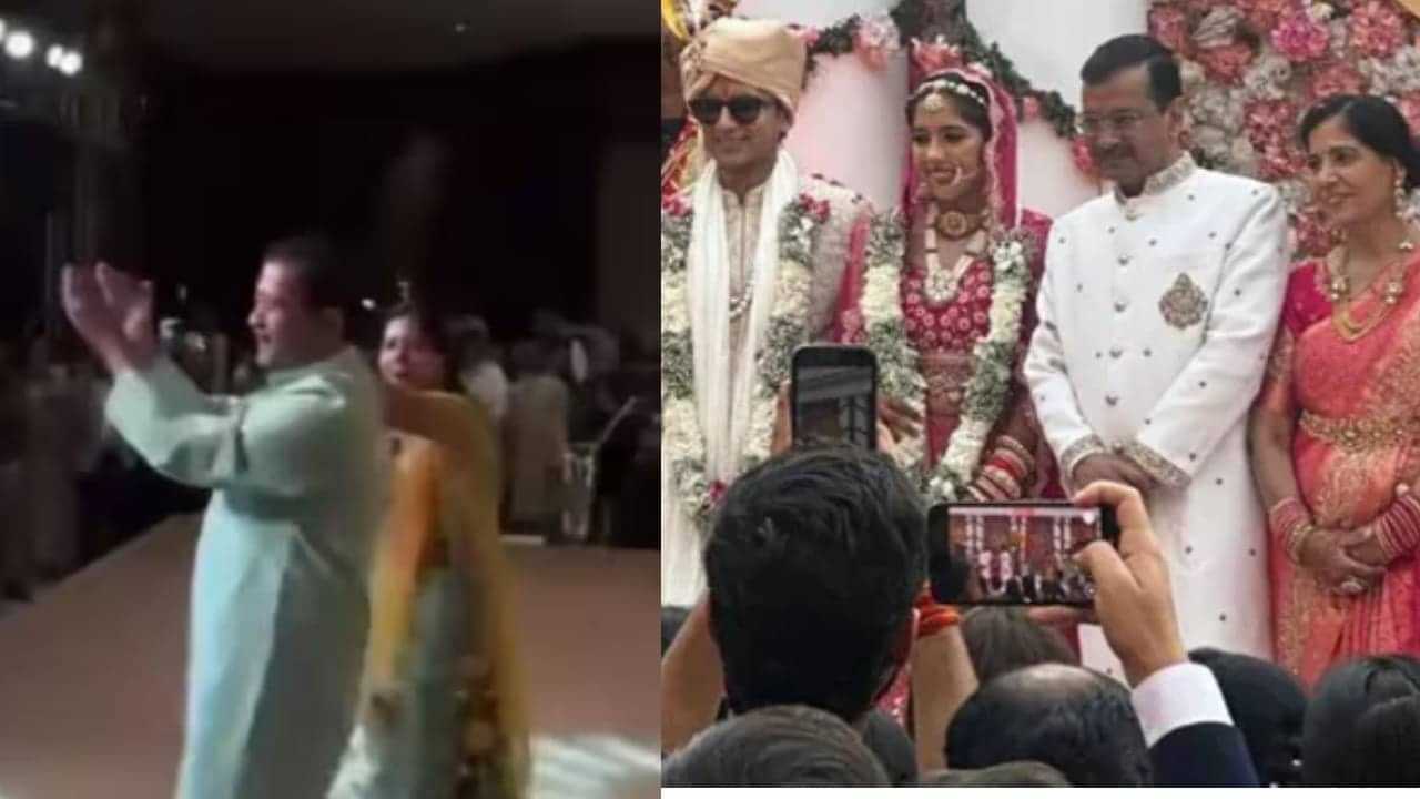 Arvind Kejriwal : മകളുടെ വിവാഹനിശ്ചയത്തിന് ഭാര്യ സുനിതയ്‌ക്കൊപ്പം ‘പുഷ്പ 2’ പാട്ടിന് നൃത്തം ചെയ്ത് അരവിന്ദ് കേജ്‌രിവാൾ; വീഡിയോ വൈറൽ